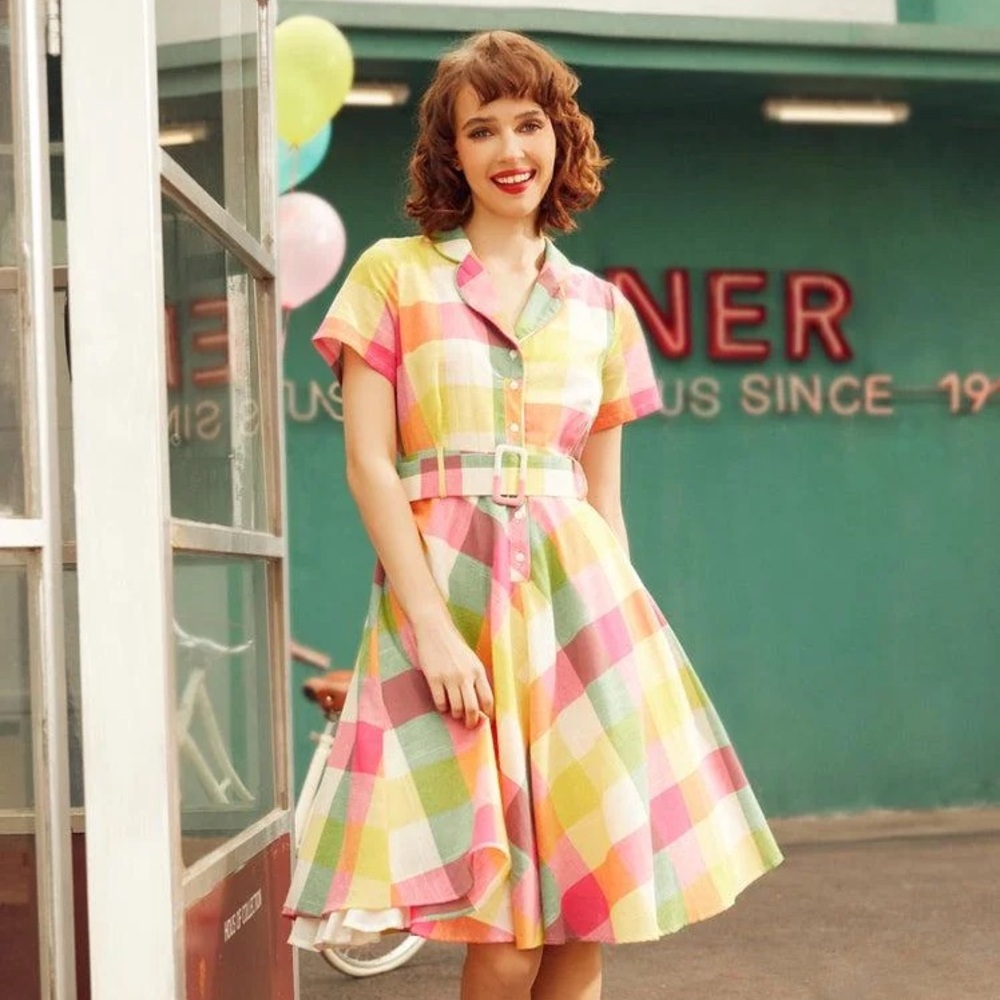 NWT ModCloth Soda Fountain Sweetheart Pinup Dress: XL (runs large)